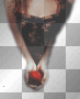 woman hand with apple