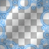 Blue and White Circles Frame