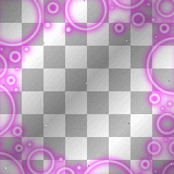 Pink/Purple and White Circles Frame