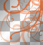 Orange png transparent border deco background frame Orange png transparent border deco background frame