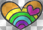 yoesmee orange yellow green blue purple pink paint