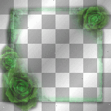 green fantasy  frame flowers ©dK