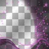 Stars & Ribbons Frame~Pink