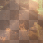 gold sky with clouds