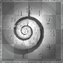 NEW YEAR SYLWEK  2011 BACKGROUND BLACK CLOCK