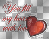 ➸♥ (Bj) Animated message YOU FILL MY HEART WITH LOVE