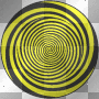 ➸♥ (Bj) Background animated yellow & black spiral