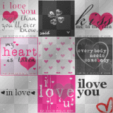 ➸♥ (Bj) Animated background I LOVE YOU