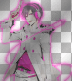 Orihara Izaya (Durarara) pink shadow  ~Misamisa24~ 