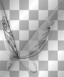 Fairy wings black white 