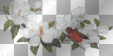 Red birds and Cherry Blossoms Joyful226