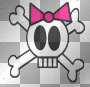 EMO SCENE SKULL BOW