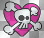 Skull Heart bg deco emo Skull Heart bg deco emo