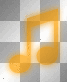 Orange Music Note