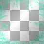 Deco Spring Flowers Frame~Teal