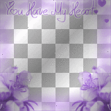 You Have My Heart Frame~Purple~KCF