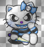 Bad Kitty Skull Deco Bg