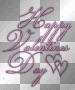 pink happy valentine's day words