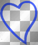 Valentine emo heart frame animated