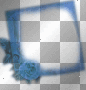 blue fantasy frame flower vintage ©dK