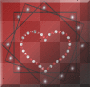fond coeur rouge qui s'illumine