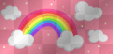 ➸♥ (Bj) Background rainbow & clouds