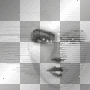transparent vintage woman lady face black deco [1ֆ]
