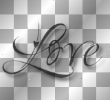 Love word text 