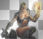 warrior woman fire