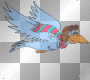 ➸♥ (Bj) Transparent Animated funny flying bird