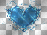 Nenaio Png Transparent Floral Heart flower flowers hearts Deco Frame Border Background  blue