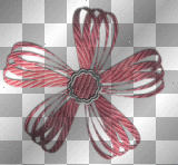 Ribbon flower Deco scrap emo anime transparent