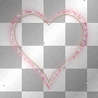 SERCE HEART LOVE valentine  PINK
