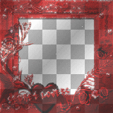 Frame glitter deco animated hearts red