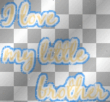 I love my little brother