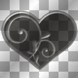 black silver heart +myates7