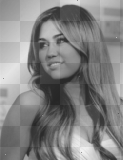Miley in Black and White