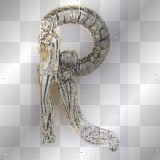 antique letter r