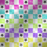 Stars Pink Yellow Blue Purple