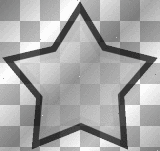 deco star animated emo black and white