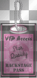 Star Quality VIP Backstage Pass - TracyMcGibbon