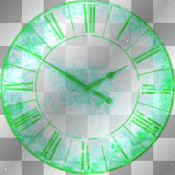 Nenaio Png Transparent Vintage Clock Deco Frame Border Background white green blue 