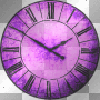Nenaio Png Transparent Vintage Clock Deco Frame Border Background black violet purplw