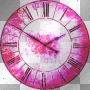 Nenaio Png Transparent Vintage Clock Deco Frame Border Background white black red pink purple violet