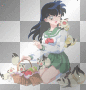 Kagome and Kitties (by vampirgirlie96)