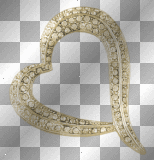 Gold Jewel Heart