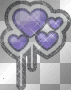 heart purple deco