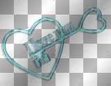 Deco I-Love-You-Key~Teal