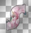 vintage pink flower-S