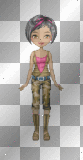 brown camo outfit